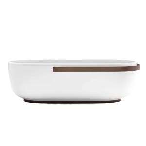[해외] Falper HOMEY - Freestanding oval Cristalplant bathtub 8500451869017 | Model: with external obje
