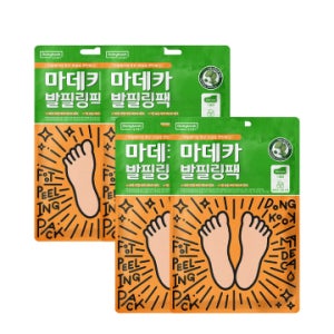 동국제약 [타임세일] [2+2]마데카 발필링팩+애프터크림 4개 / 각질 제거와 영양 보습을 한번에