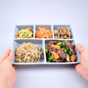 사푼 도자기 식판 5칸 나눔접시, 사푼도자기