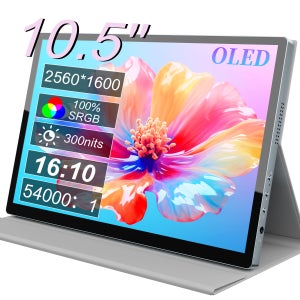 OLED 2.5K 휴대용 모니터 터치스크린 10.5인치 2560x1600 고급 휴대용 스크린 100% DCI-P3 1MS 노트북 휴대폰 게임 모니터용