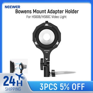 NEEWER 보웬스 마운트 어댑터 거치대 미니 마운트-보웬스 마운트 어댑터 링, HS60B/HS60C 핸드헬드 비디오 라이트용