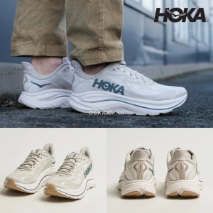 호카 클리프톤 10 와이드 런닝화 쿠션화 마라톤화 남성 그레이 1162032 PTYG