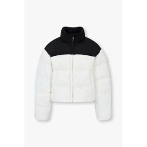 알렉산더왕 하이넥 자수 로고 크롭 푸퍼 자켓 화이트 153672712