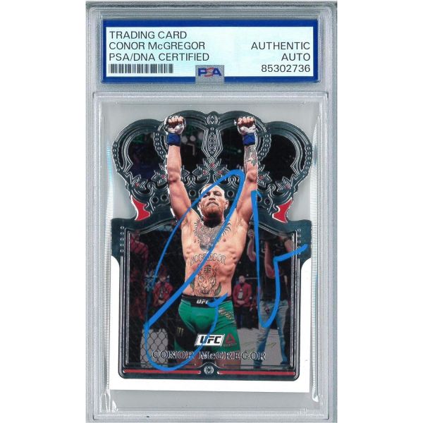 코너 맥그리거 2022 파니니 크라운 로열 UFC 카드 PSA DNA 서명 서명된