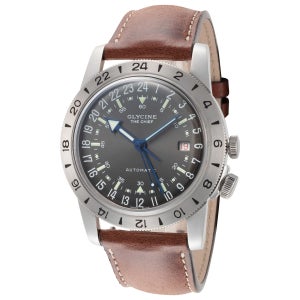 글라이신 에어맨 빈티지 자동 그레이 다이얼 남성 시계 GL0303 오토매틱 Airman Vintage Purist 40mm Grey Dial Men s Autom 153674191