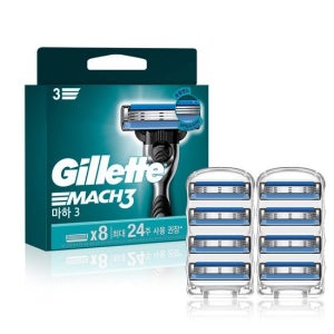 질레트 마하3 면도날 8입
