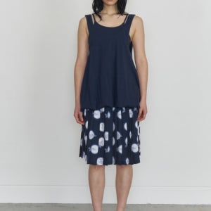 오들리워크샵 2-Way Layered Balloon Dress, Midnight