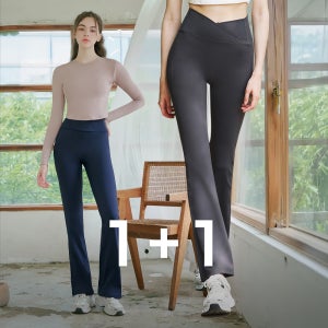 스피닝 제로 크로스 데일리 부츠컷 스포츠 팬츠 1+1