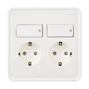 진흥 T시리즈) 2개용 2구 스위치 부착 콘센트 전기 전등 조명 커버