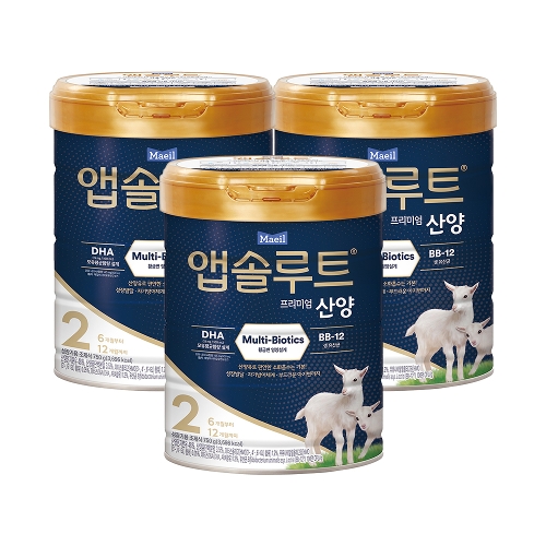[매일] 앱솔루트 산양 분유 2단계 750g 3캔