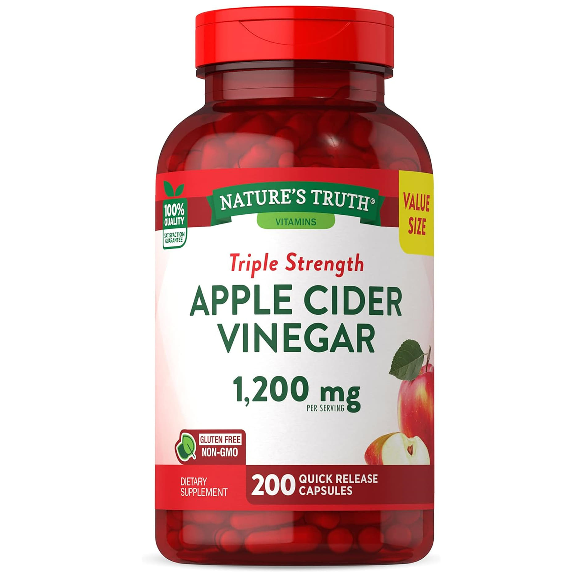 <b>네이처스트루</b> 애플 사이다 비니거 1200mg 200캡슐