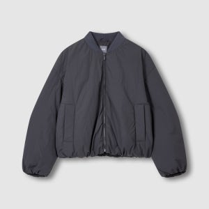 [자주] 여 라이트 다운필 루즈핏 봄버 자켓 - 챠콜 (J105401005)