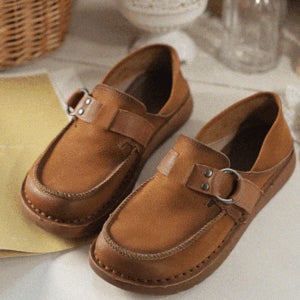 말랑 가죽 뮬 로퍼