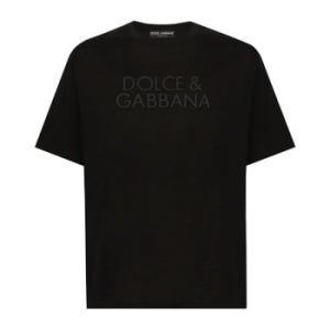[해외배송] 돌체앤가바나 톤온톤 로고 크루넥 티셔츠 G8PN9Z G7NWNN0000