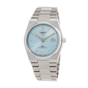 티쏘 PRX 파워매틱 80 오토매틱 아이스 블루다이얼 남성 시계 1115159 Ice 청판 T137 407 11 351 00 153726694