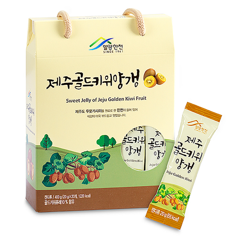 밀양한천 제주골드키위양갱