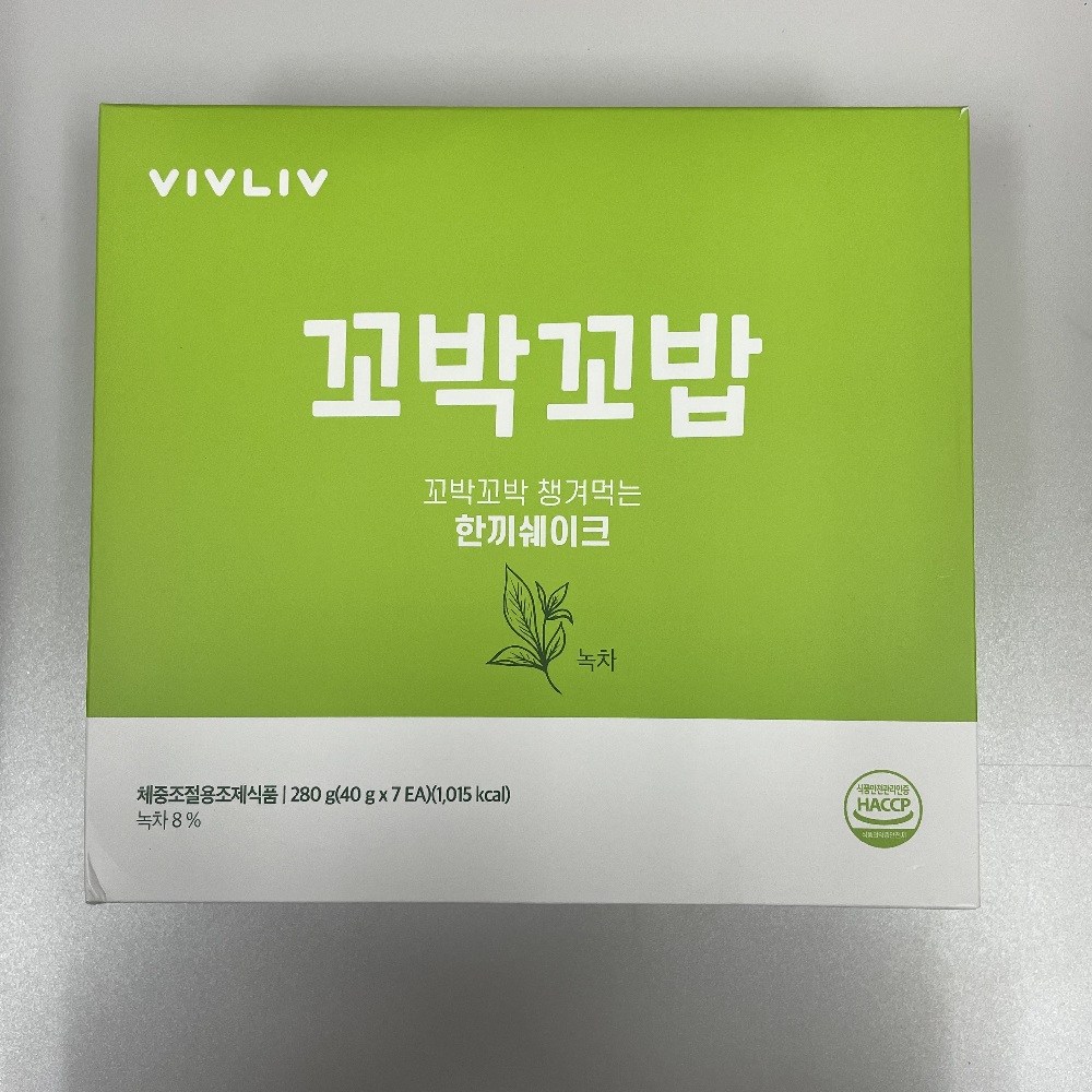 꼬박꼬밥 한끼쉐이크 녹차 제품 이미지