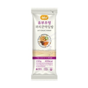 [올곧] 바바 귀리곤약 유부우엉 김밥 10줄 기획구성(230g x10개)