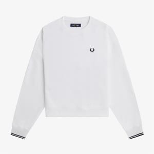 [프레드페리 어패럴] [Womens] 팁드 스웨트셔츠(100) AFPF2415135-100