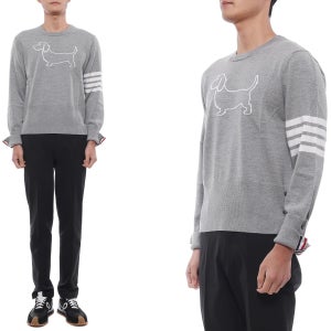 [롯데백화점]  [톰브라운] 26SS 남성 헥터 인타르시아 울 니트 MKA486A Y1002 055 26S LE1221253054