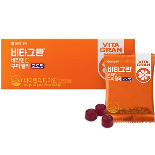 비타그란 비타민C 구미젤리 포도맛 1.5g x 120구미, 1개