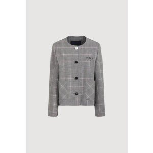 럭키슈에뜨 Gingham Check 라운드넥 자켓 LFJAM26310