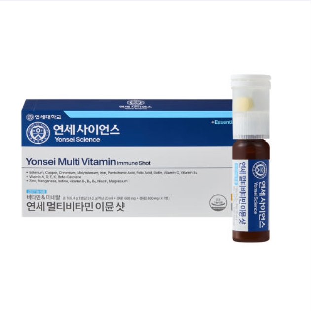 연세 멀티비타민 이뮨 샷 (액상 20ml + 정제1 600mg + 정제2 600mg) x 7개입, 4개