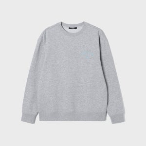 [애드호크] 남성 쭈리 베이직 원포인트 아트웍 스웻셔츠 (M-GREY) (HC2LTA1)