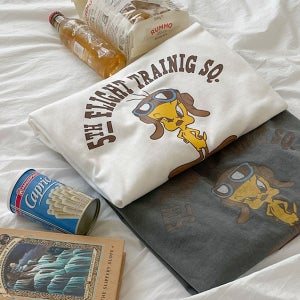 [기획세일10%]트위티 나염 피그먼트 반팔티셔츠