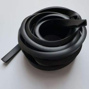 U형 EM59TF55 고무 마감 몰딩 도어엣지가드 문콕방지 서리보호대 100m/6mmx13mm블랙