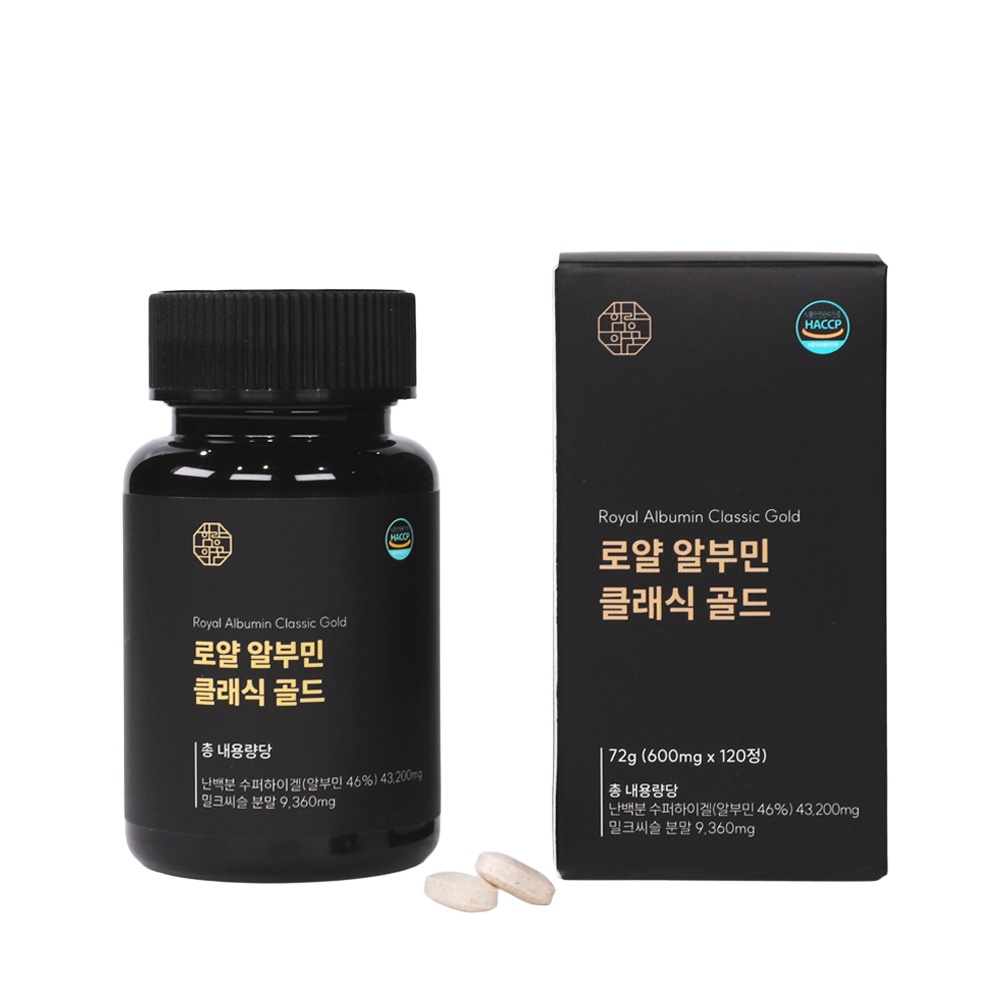 함량의꿈 알부민 <b>타우린</b> 홍국 로얄 골드 맥스 액티브 120정, 1개