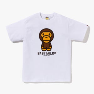 [베이프] 베이비 마일로 티셔츠(M) WHITE 002TEM301001_WHT