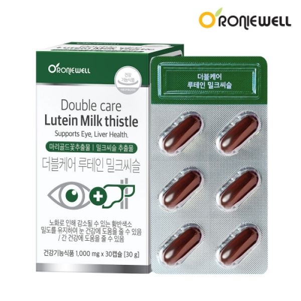 로니웰 <b>더블케어 루테인 밀크씨슬</b> 1000mg30캡슐