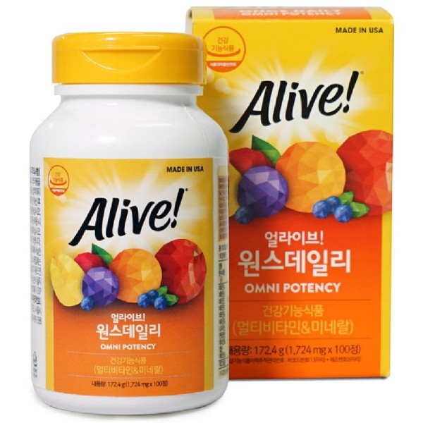 얼라이브 얼라이브 원스데일리 멀티비타민100정 종합비타민