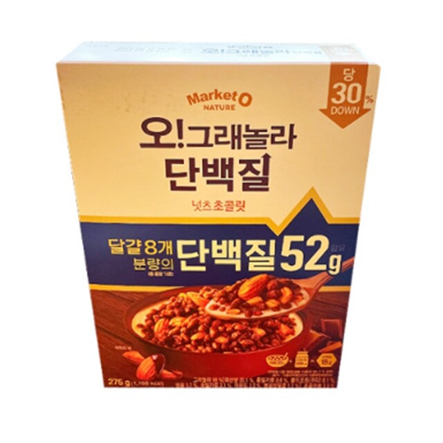 오!그래놀라 단백질 넛츠초콜릿 제품 이미지