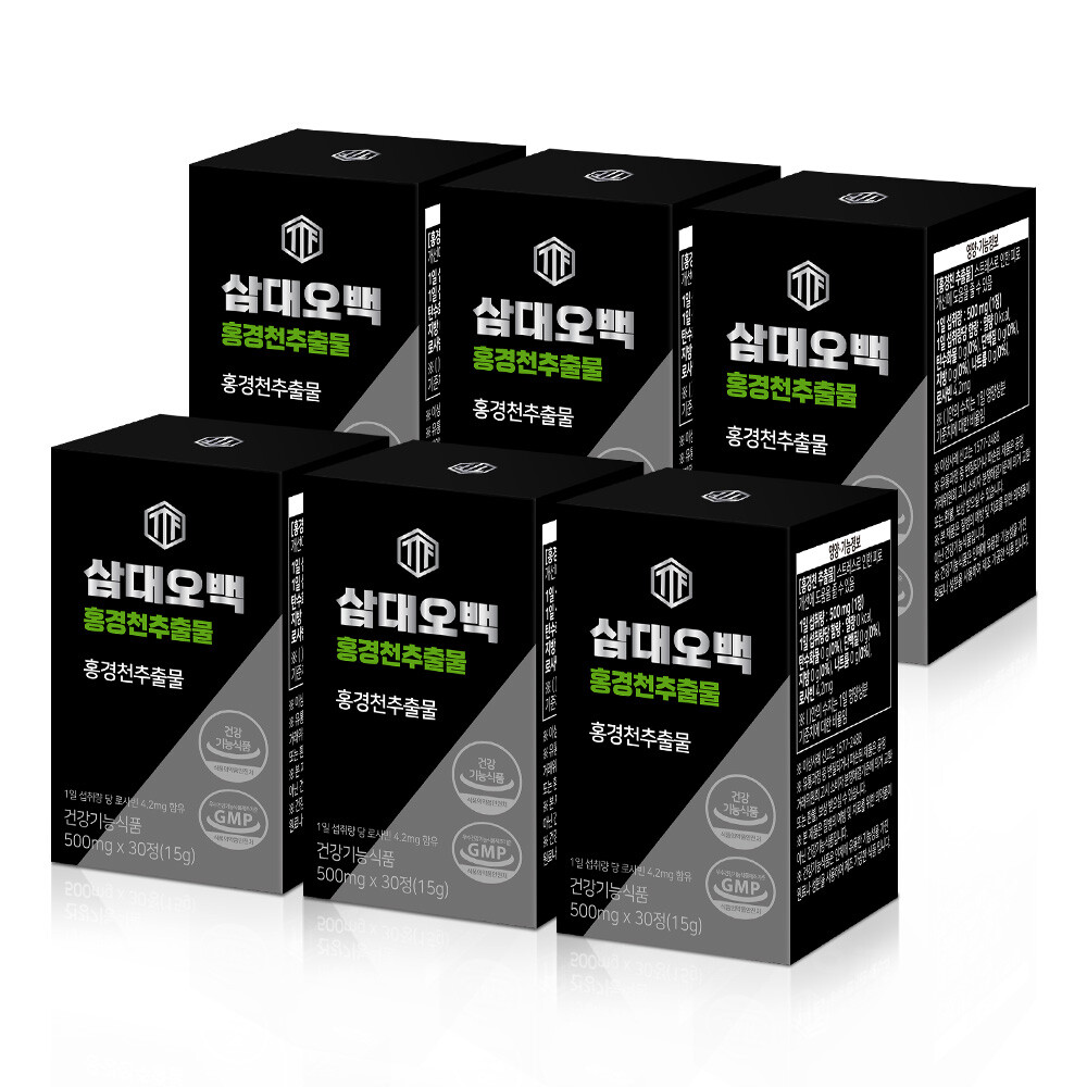 삼대오백 홍경천 추출물 영양제 로사빈 200mgx30정 6박스