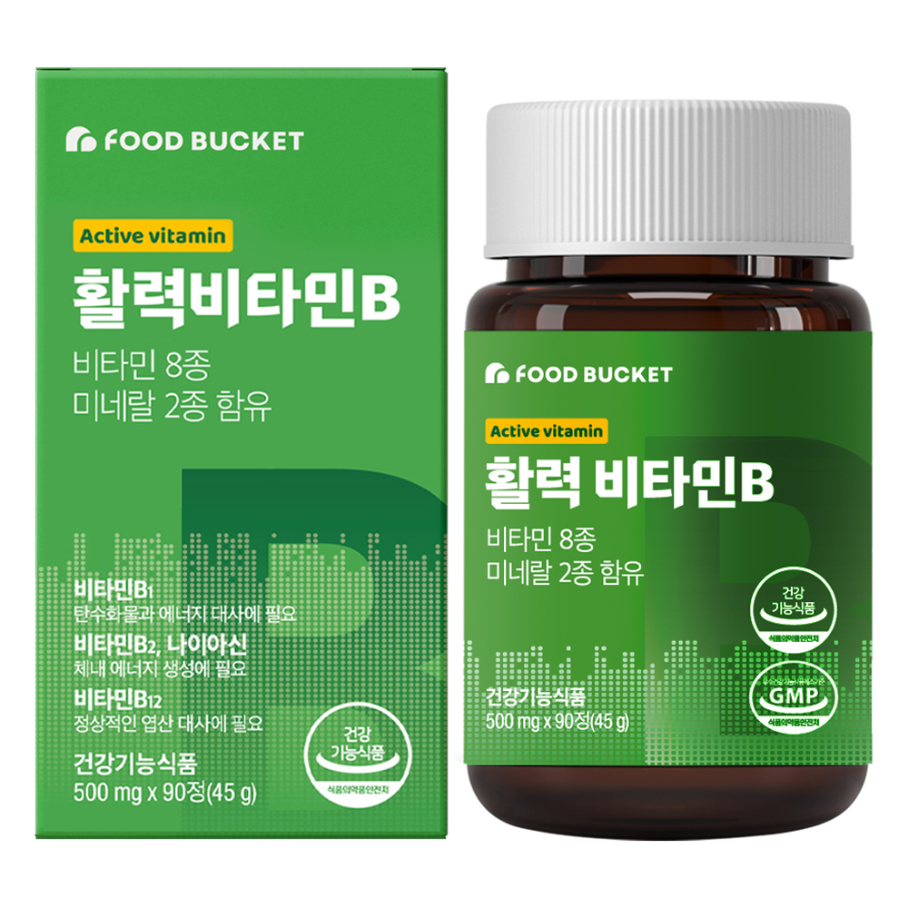 <b>푸드버킷</b> 활력<b>비타민</b>B 콤플렉스 45g  90정  1개