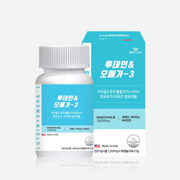 웨이팜 웨이팜 <b>루테인</b> 오메가3 <b>루테인</b> 1203mg x 90캡슐
