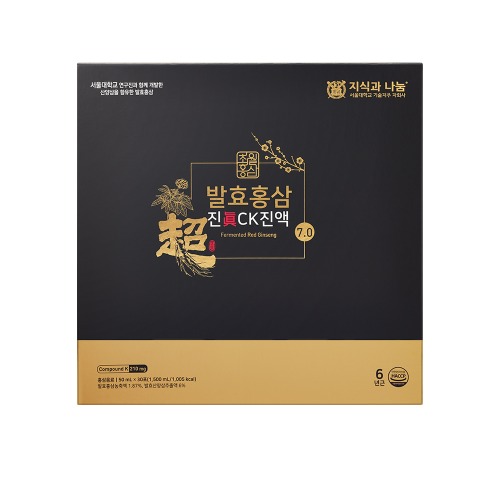 <b>초월홍삼 발효홍삼 진CK</b>진액 7.0  <b>발효홍삼 진 CK스틱</b> 7.0 50ml x 30포  1개  2.5kg