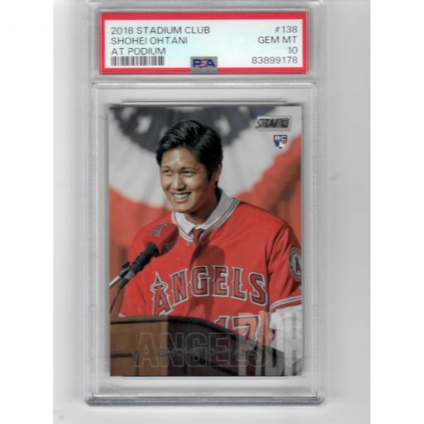 2018 탑스 스타디움 클럽 138 오타니 쇼헤이 RC 루키 카드 PSA 10 GEM MINT