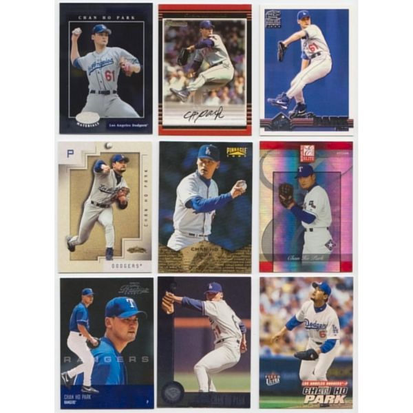 박찬호 박찬호가 등장하는 25가지 다른 야구 카드