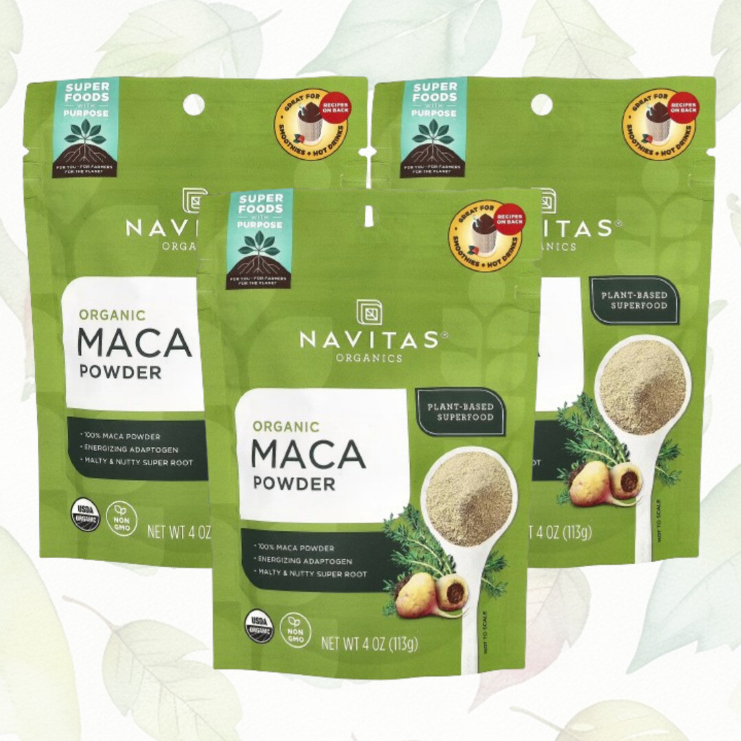 나비타스 <b>오가닉스 슈퍼 푸드</b> 마카 분말 113g 아르기닌 2+1 비건