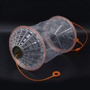 휴대용 접이식 계곡 물놀이 투망 어류 포획 비닐 어포기 어망 통발 비닐어포기 채집통