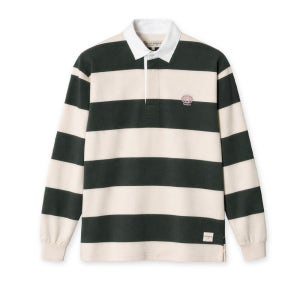 [에든버러 클럽] CLASSIC STRIPED RUGBY T-SHIRT (GREEN)