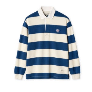 [에든버러 클럽] CLASSIC STRIPED RUGBY T-SHIRT (BLUE)