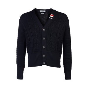 톰브라운 남성 케이블 스티치 가디건 MKC513A Y1024 415