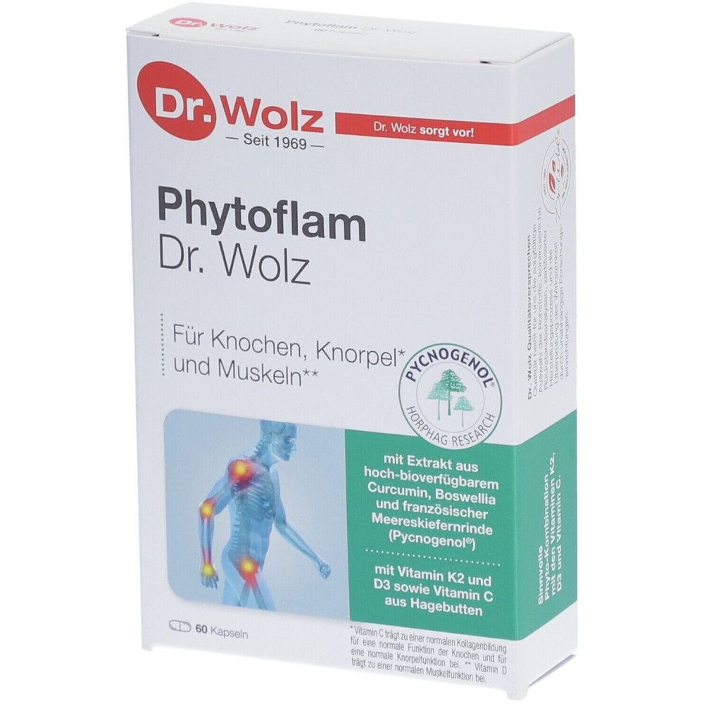 닥터볼츠 피토플람 캡슐 60정 <b>독일</b> 내수용 <b>항염증</b> 관절 건강 식물성 영양제