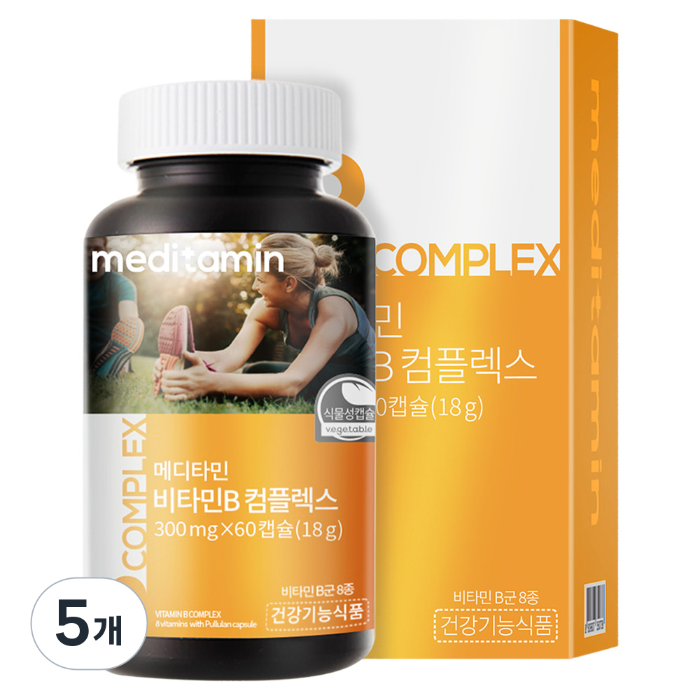<b>메디타민</b> 비타민B 컴플렉스 18g  60정  5개