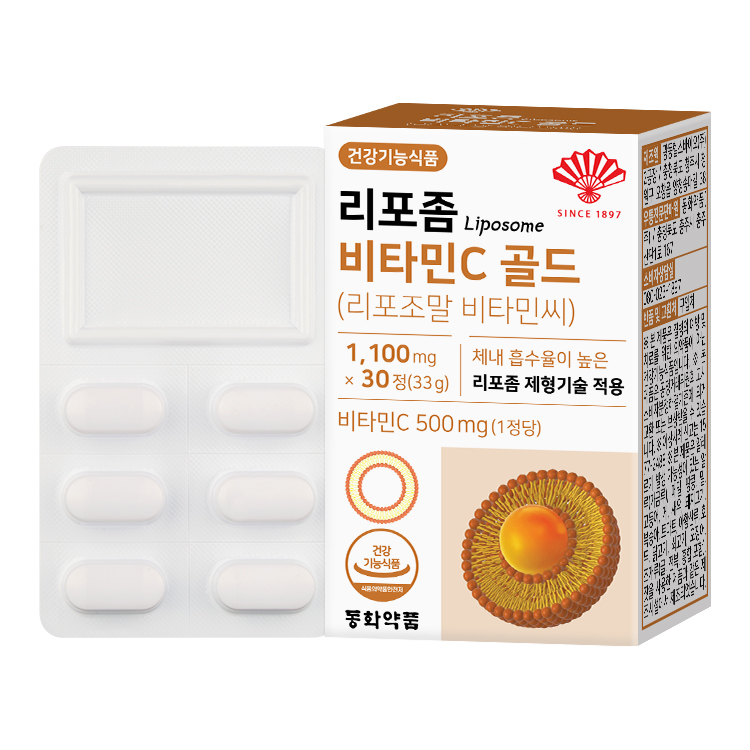동화약품 리포좀 비타민C 골드 리포조말 비타민씨 1100mg x 30정, 6개