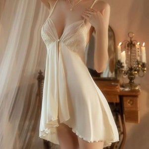 [그시절하루] 앞트임 쉬폰 슬립 나시 원피스 DS-5139_63862029